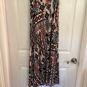 Aztec Design Maxi Skirt